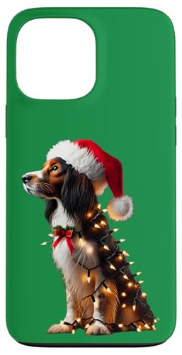 Hülle für iPhone 13 Pro Max Nederlandse Kooikerhondje Hund Weihnachtsmannmütze Weihnachtsbeleuchtung Mama von Nederlandse Kooikerhondje Dog Christmas Products