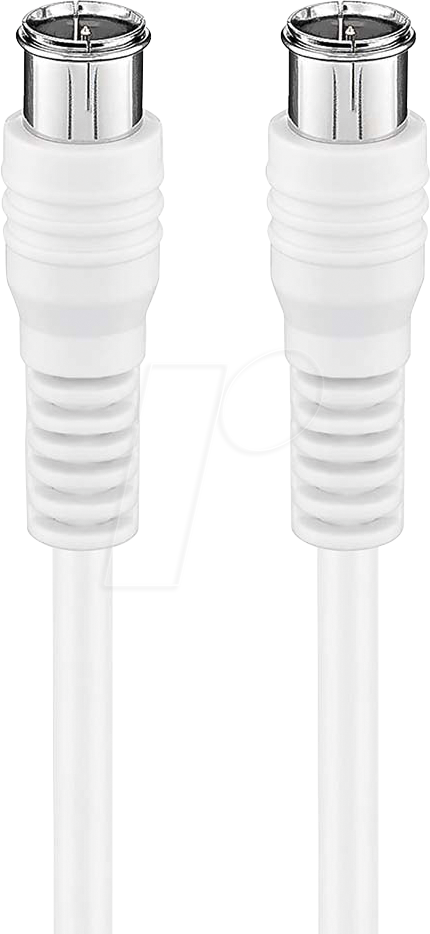 N CSGB41300WT20 - Satelliten- und Antennenkabel, F Stecker  F Stecker, 2.00m, We von Nedis