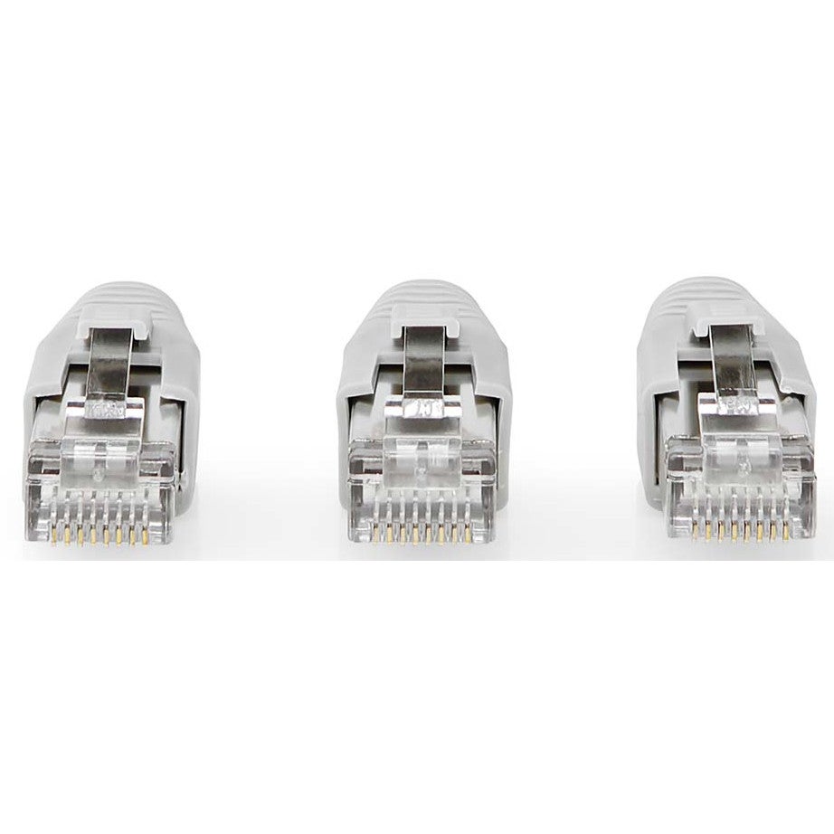 Nedis CCBW89380GY RJ45 Plug for CAT6a FTP Network Cable (Pack of 10) von Nedis