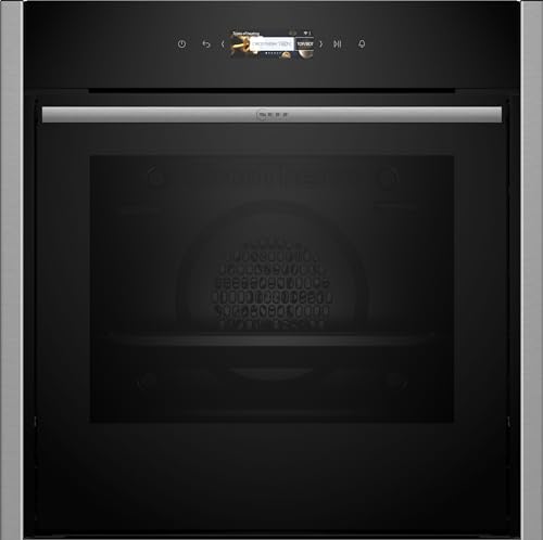 NEFF B44CR21N0 Einbau-Backofen N70, Made in Germany, Integrierbarer Backofen 60 x 60cm, Hide, Full Touch TFT-Display, Automatikprogramme, Home Connect, Edelstahl, Amazon Exclusive Edition von Neff