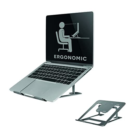 Neomounts by Newstar- Deze Laptop stand is een opvouwbare laptop standaard - Grijs Type: Kantelen - NSLS085GREY von Neomounts