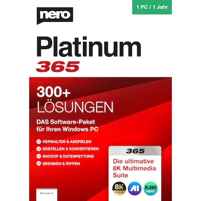 NERO Platinum 365 | Download & Produktschlüssel von Nero AG