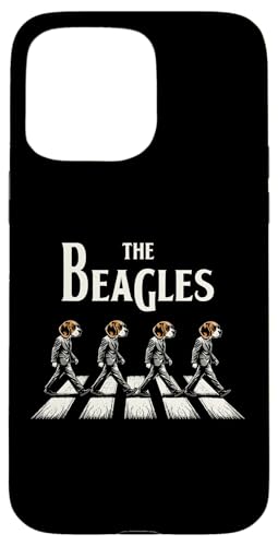 Hülle für iPhone 15 Pro Max The Beagles Lustige Retro-Musik für Herren, Damen und Kinder, lustige Beagles von Nerrrdy