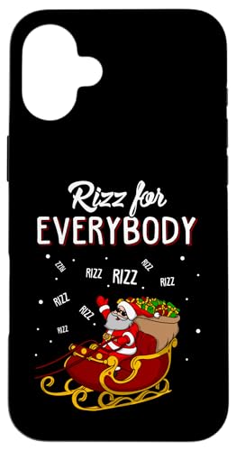 Hülle für iPhone 16 Plus Rizz for Everybody Fröhliche Rizzmas, für Kinder, lustige Weihnachten von Nerrrdy