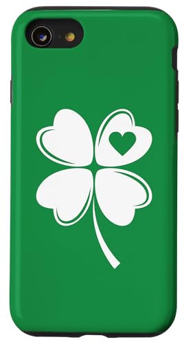 Kleeblatt Love St Patty's Herren Damen Kinder St. Patrick's Day Hülle für iPhone SE (2020) / 7 / 8 von Nerrrdy