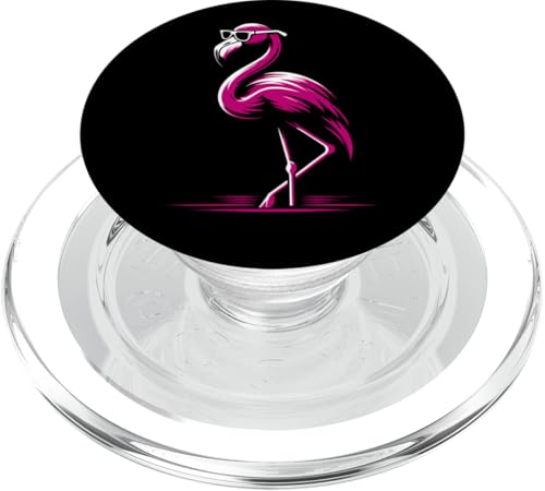 Pink Flamingo in Brille Herren Damen Kinder Lustiger Flamingo PopSockets PopGrip für MagSafe von Nerrrdy