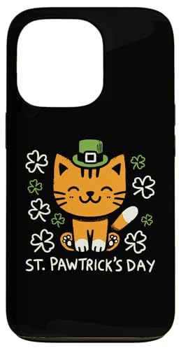 Süße Katze Kobold St. Pawtrick's Funny St. Patrick's Day Hülle für iPhone 13 Pro von Nerrrdy