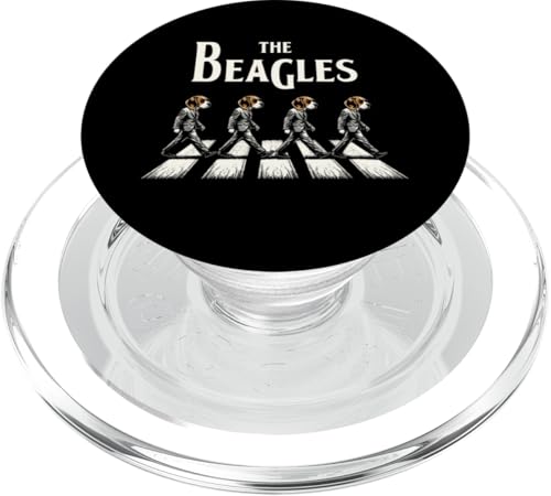 The Beagles Lustige Retro-Musik für Herren, Damen und Kinder, lustige Beagles PopSockets PopGrip für MagSafe von Nerrrdy