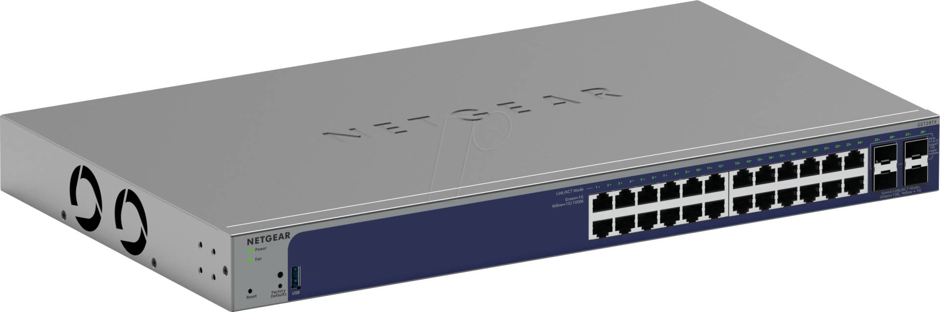 NETGEAR GS728TX - Switch, 24-Port, Fast Ethernet, SFP+ NETGEAR GS728TX - Switch, 24-Port, Fast Ethernet, SFP+ von Netgear