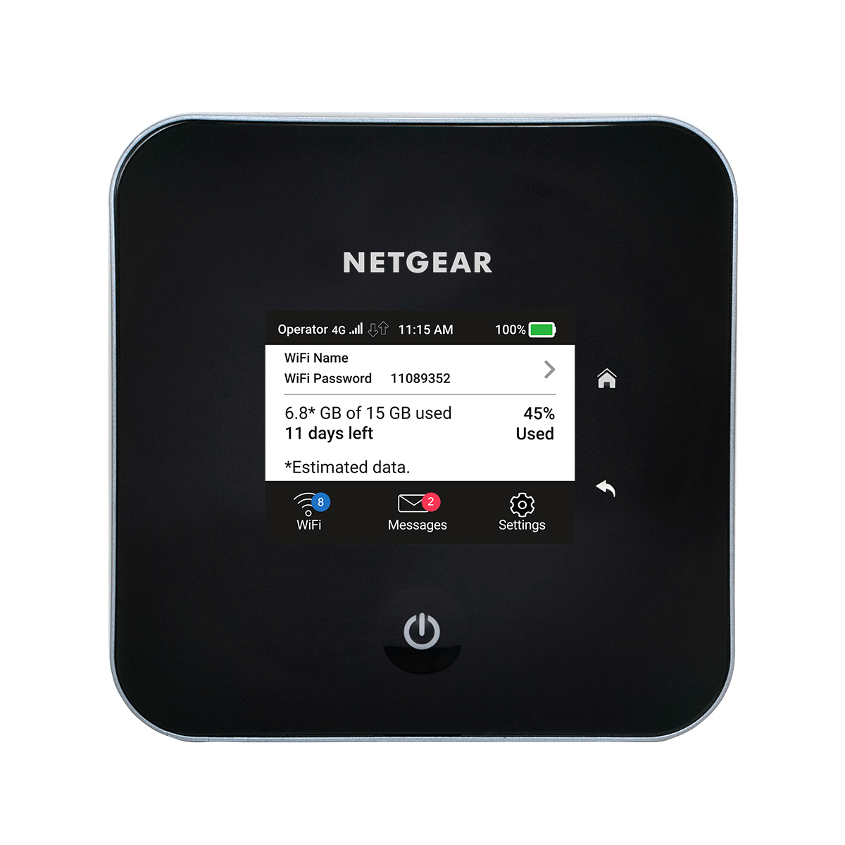 NETGEAR Nighthawk M2 Mobiler 4G LTE WLAN Router AC1800 Dual-Band, LTE Cat20 bis zu 2 Gbit/s, 1x GbE LAN, 5040mAh-Akku von Netgear
