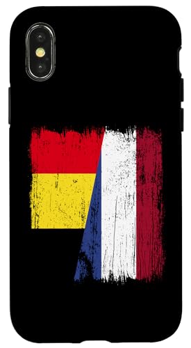 Belgien Holland Halbflagge Belgisches niederländisches Erbe Hülle für iPhone X/XS von Netherlands Flag Designs Proud Dutch Roots