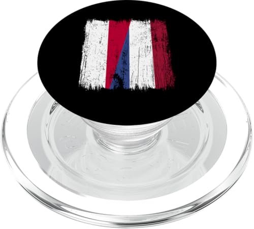 Indonesien Holland Halbflagge Indonesisches niederländisches Erbe PopSockets PopGrip für MagSafe von Netherlands Flag Designs Proud Dutch Roots