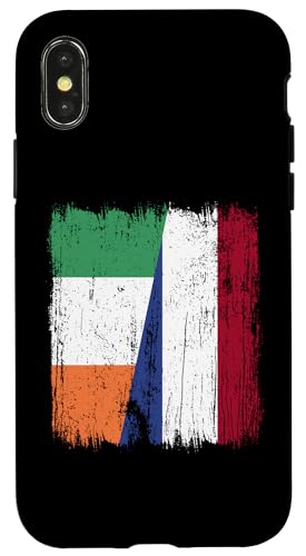 Irland, Holland, halbe Flagge, irisches niederländisches Erbe Hülle für iPhone X/XS von Netherlands Flag Designs Proud Dutch Roots