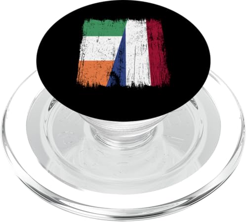 Irland, Holland, halbe Flagge, irisches niederländisches Erbe PopSockets PopGrip für MagSafe von Netherlands Flag Designs Proud Dutch Roots