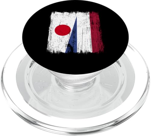 Japan Holland Halbflagge Japanisches niederländisches Erbe PopSockets PopGrip für MagSafe von Netherlands Flag Designs Proud Dutch Roots