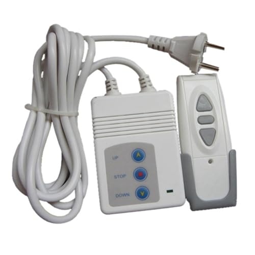 Nettoppo Fernbedienung 433MHz Projektionsleinwand-Controller Elektrischer Vorhang Funk-Fernbedienungsschalter Empfänger mit EU-Stecker Nettoppo Fernbedienung 433MHz Projektionsleinwand-Controller Elektrischer Vorhang Funk-Fernbedienungsschalter Empfänger mit EU-Stecker von Nettoppo