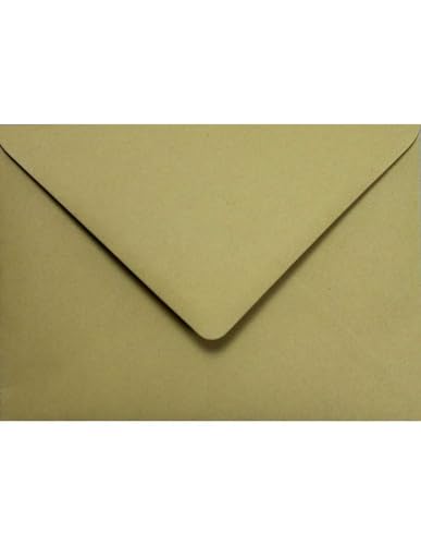 Netuno 25 Umschläge Oliv-Grün DIN B6 125 x 175 mm 120g Crush Olive schöne Briefhüllen Einladung Hochzeit Weihnachten Geburtstag Ostern besondere Briefumschläge umweltfreundlich von Netuno