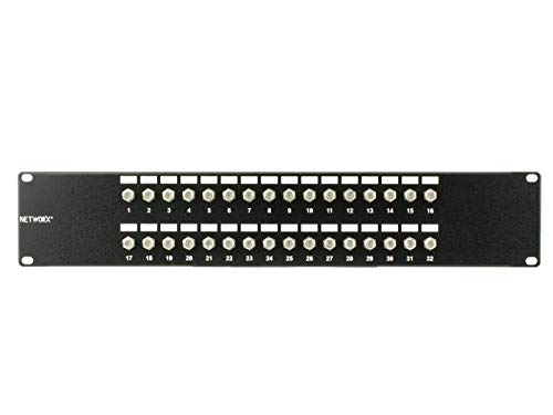 32 Port vollständig geladen F-Koaxial Patch Panel – 2U von Networx