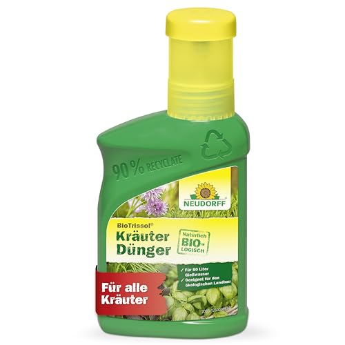 Neudorff BioTrissol Kräuterdünger - Organischer Bio-Flüssigdünger für schnelles Wachstum und schmackhafte, aromatische Kräuter, 250 ml von Neudorff
