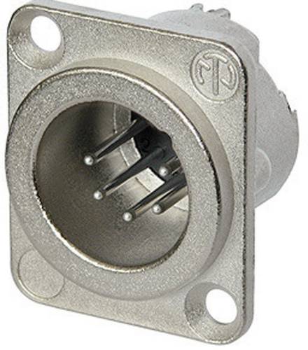 Neutrik NC5MD-LX XLR-Steckverbinder Flanschstecker, Kontakte gerade Polzahl: 5 Silber 1St. von Neutrik