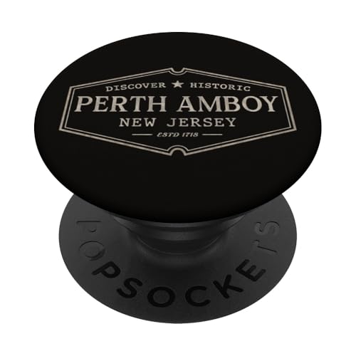 Perth Amboy New Jersey | Historisches Perth Amboy NJ PopSockets Klebender PopGrip von New Jersey Standard Apparel Co.