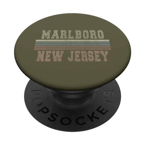Retro Marlboro, New Jersey PopSockets mit austauschbarem PopGrip von New Jersey born and New Jersey apparel