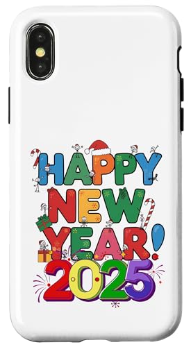 Hülle für iPhone X/XS Frohes neues Jahr Party 2025 Familie Silvester 2025 von New Year 2025