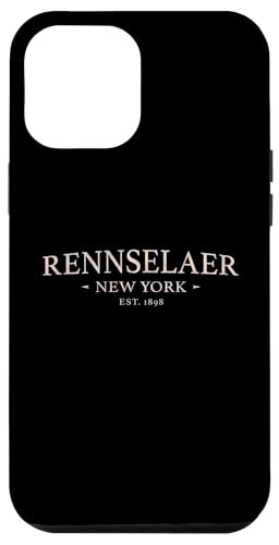 Hülle für iPhone 12 Pro Max Rennselaer New York - Simple Rennselaer NY von New York Trading Op.