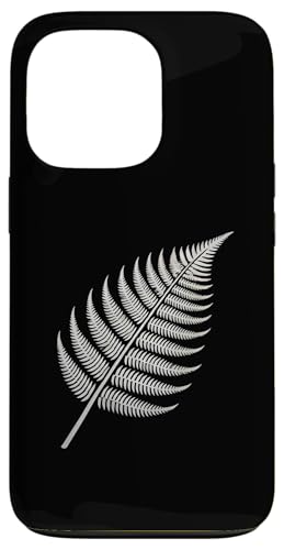 Hülle für iPhone 13 Pro Silberfarbenes Farnblatt von New Zealand Flag Design Love Aotearoa NZ Roots