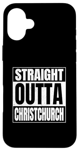 Hülle für iPhone 16 Plus Straight Outta Christchurch Neuseeland Kiwi Aotearoa NZ von New Zealand Flag Design Love Aotearoa NZ Roots