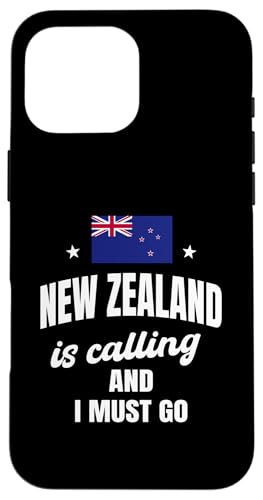 Hülle für iPhone 16 Pro Max Neuseeland ruft an und ich muss gehen Kiwi Land NZ Travel von New Zealand Flag Design Love Aotearoa NZ Roots