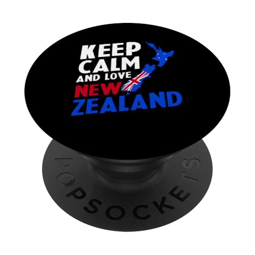 Neuseeland Karte Flagge Kiwi PopSockets mit austauschbarem PopGrip von New Zealand Gifts for Men Women Kids