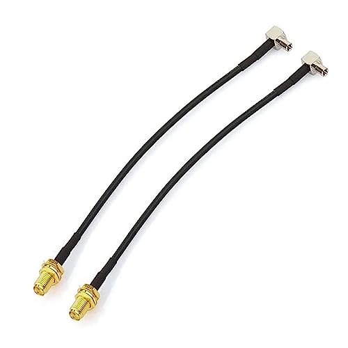 NewTH 4G LTE Antenne Adapter SMA Buchse Schott an TS9 Stecker SMA zu TS9 Antennenkabel 4G Router Verlängerungskabel RG174 12cm 5inch SMA 2G 3G 4G Antenna Kabel, 2 Stück von NewTH