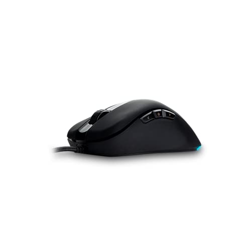 NEWSKILL Atreo Professional Gaming Maus, kabelgebunden, anpassbare RGB-Beleuchtung, optischer Sensor, 6200 DPI einstellbar, 5 programmierbare Tasten, Sniper-Taste, 30G, PC/Mac, Schwarz von Newskill