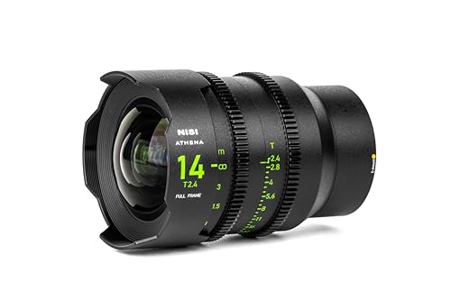 NiSi Athena 14mm T2,4 Prime Cine Objektiv Vollformatobjektiv für Sony E-Mount (Ohne Drop-In-Filter) von NiSi