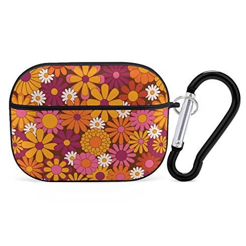 Hippie Aesthetic Colorful Flower Print Airpods Pro Case with Key Chain Full Protective Durable Shockproof Wireless Headphone Case Cover for Apple AirPods Pro Case 2nd / 1st Generation von Niapessel