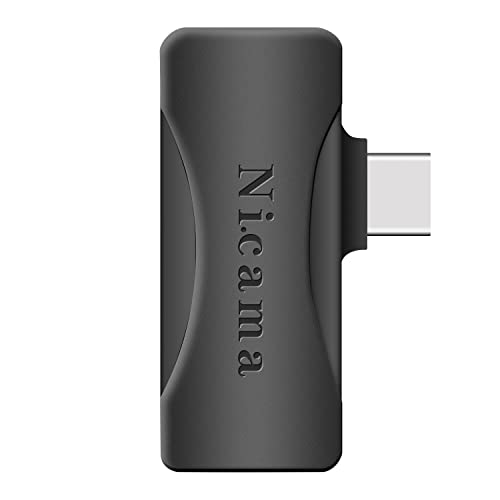 Nicama Universal-Audio-Adapter für 3,5 mm TRRS-Mikrofon kompatibel mit Samsung Galaxy, Pixel, Moto, HTC, iPad Pro Smartphones und Tablets von Nicama