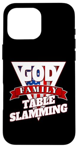 Hülle für iPhone 16 Pro Max God Family Table Slamming | 716 Buffalo Heckklappe von Nickel City Tailgate Gear