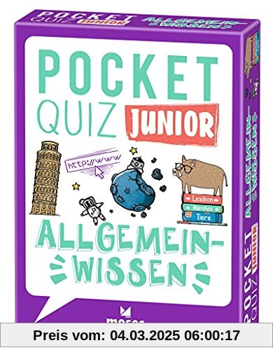 Moses. Pocket Quiz Junior Allgemeinwissen | Das Ratespiel mit Fragen für Besserwisser | Für Kinder ab 8 Jahren von Nicola Berger