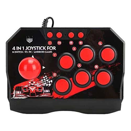 Arcade Fight Stick Wired Arcade Joystick Arcade Games Controller Zubehör für Switch/PC/PS3 von Nicoone