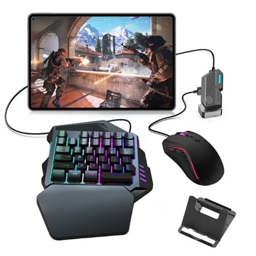 RGB Mechanische Gaming-Tastatur,35 programmierbare Tasten,Unterstützt Bluetooth-Konnektivität,Abnehmbare Handgelenkstütze,Verfügbar für iOS 13.4 und niedriger und Android von Nicoone