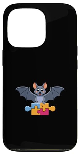 Puzzle Fledermaus Niedliche Fledermaus Puzzle Hobby Hülle für iPhone 13 Pro von Niedliche Fledermäuse Exotische Silhouette Tiere