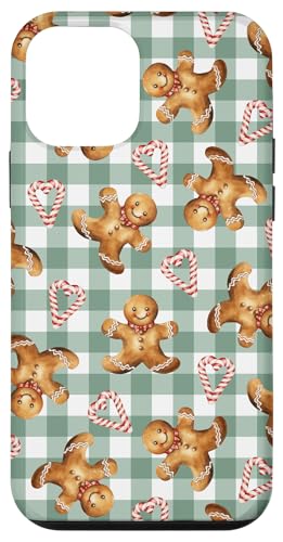 Hülle für iPhone 12 mini Lebkuchenmännchen-Zuckerstangen-Muster von Niedliche Vintage-Weihnachtsdesigns