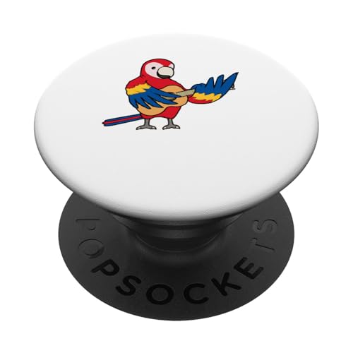 Papagei Gitarrist Hobby-Musiker Musikinstrument PopSockets Klebender PopGrip von Niedliche ironische Papagei Vogel Zitate & Sprüche