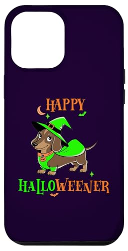 Hülle für iPhone 15 Pro Max Fröhlicher Halloweener. Lustiger Dackelhund im von Niedliche und freche