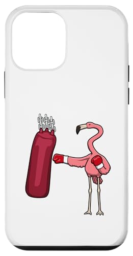 Flamingo Boxen Selbstverteidigung Hobby Boxer Hülle für iPhone 12 mini von Niedlicher Flamingo Exotische Silhouette Tiere