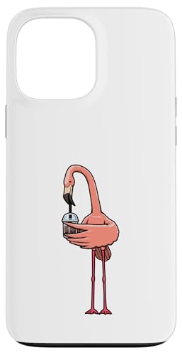 Flamingo Entspannen Niedliche Exotische Vögel Urlaub Hülle für iPhone 13 Pro Max von Niedlicher Flamingo Exotische Silhouette Tiere