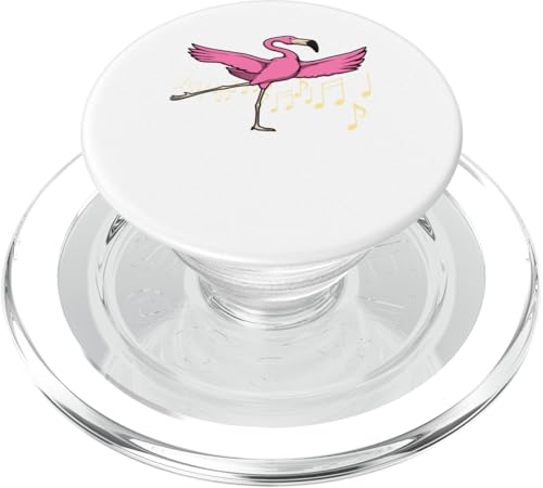 Flamingo Tanzen Niedliche Tänzerin Vögel PopSockets PopGrip für MagSafe von Niedlicher Flamingo Exotische Silhouette Tiere