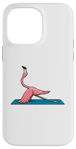 Niedlicher Flamingo Sport Hobby Gymnastik Hülle für iPhone 14 Pro Max von Niedlicher Flamingo Exotische Silhouette Tiere