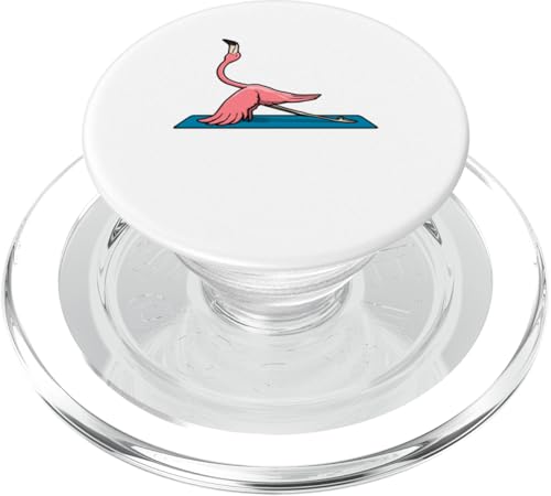 Niedlicher Flamingo Sport Hobby Gymnastik PopSockets PopGrip für MagSafe von Niedlicher Flamingo Exotische Silhouette Tiere